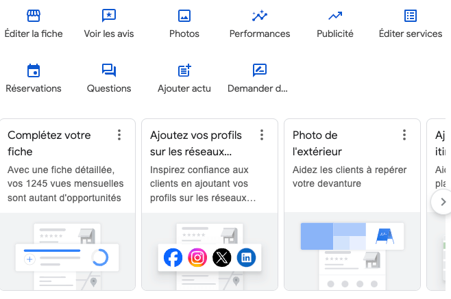 gestion des photos sur Google Business Profile