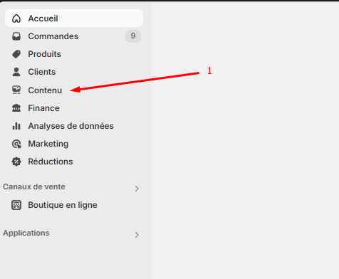 contenu shopify