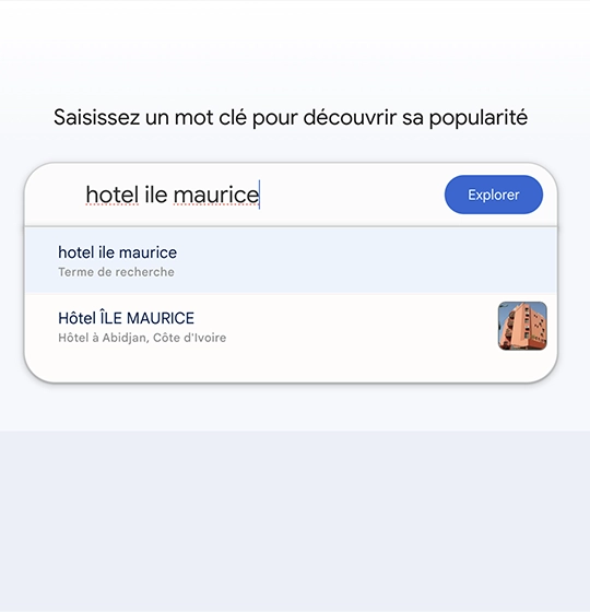 tendance recherche mot-clé île Maurice