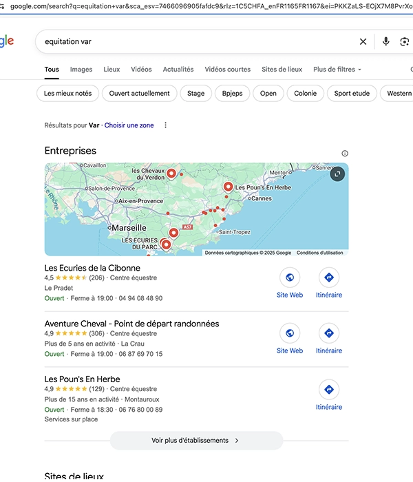 Agence SEO dans le Var, visibilite sur Google et dans les IA